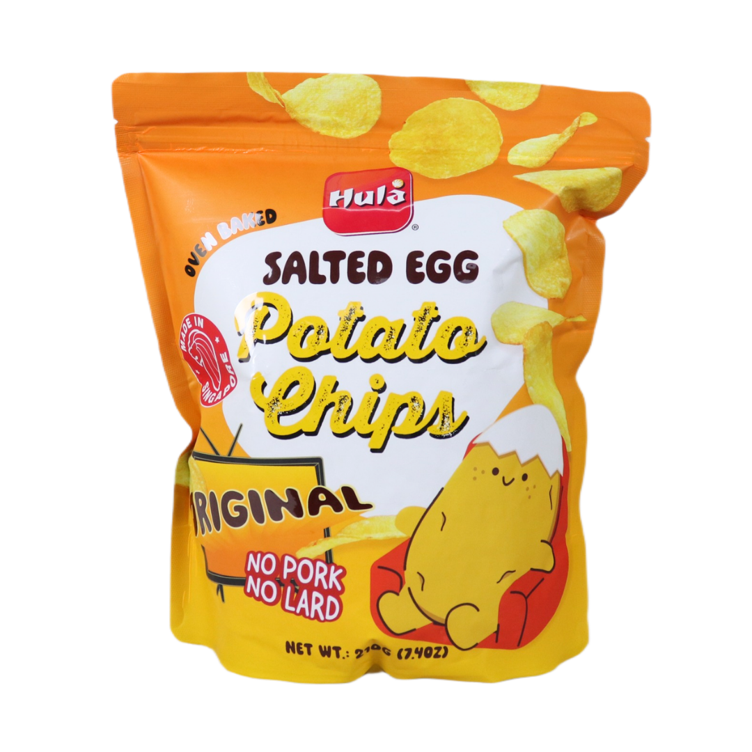 Hula Salted Egg Potato Chips 210g